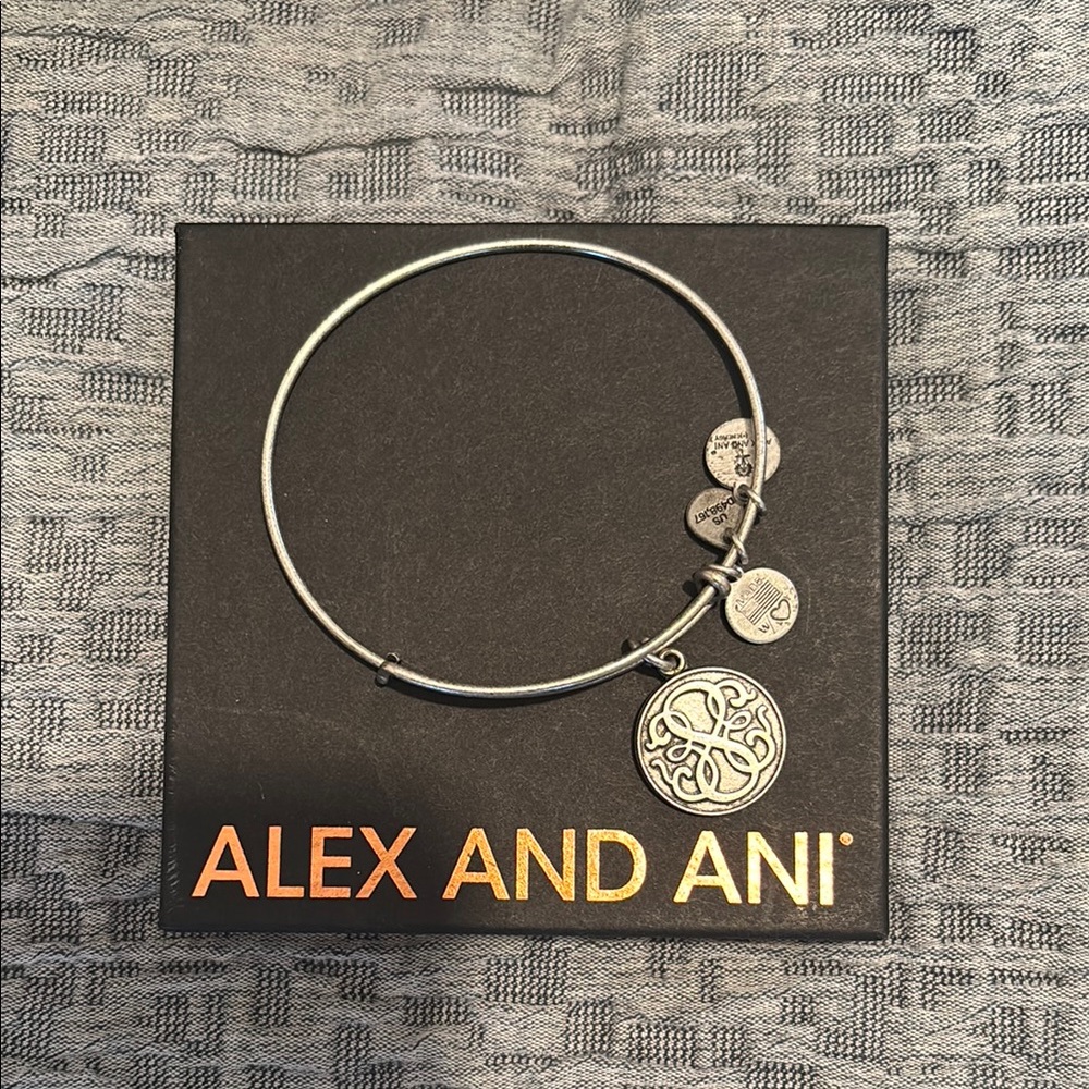 Alex and Ani Silver Charm Bracelet